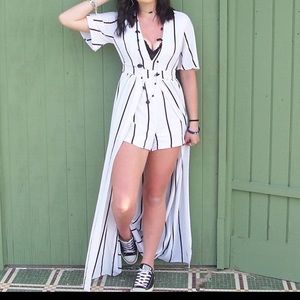 Short sleeve romper dress🌵